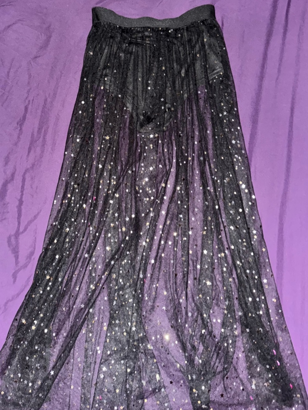 Sheer starry skirt